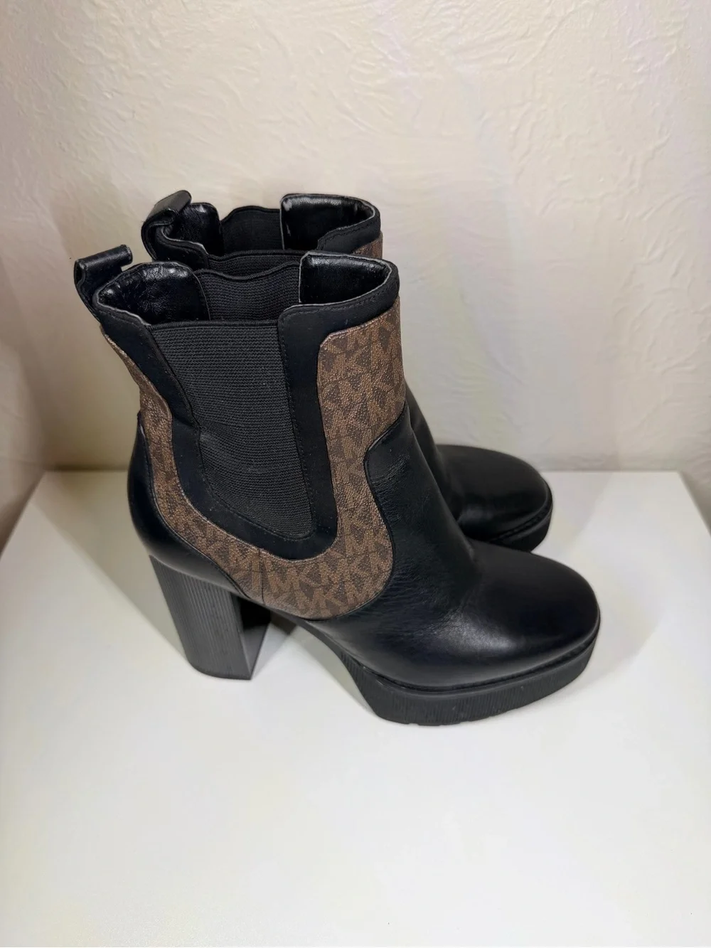 Michael Kors Black Leather Ankle Boot